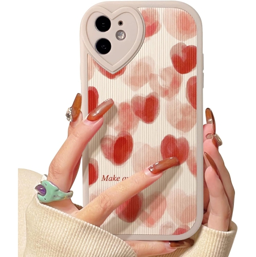 GENERIC  Compatible for Iphone 11 Case Cute Small Heart With Love Lens Bumper Protector for Girls Women Soft Tpu