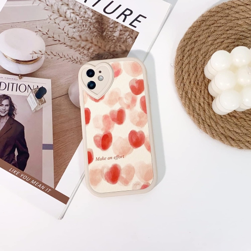 Compatible for iPhone 11 Case Cute Small Heart with Love Lens Bumper Protector for Girls Women Soft TPU