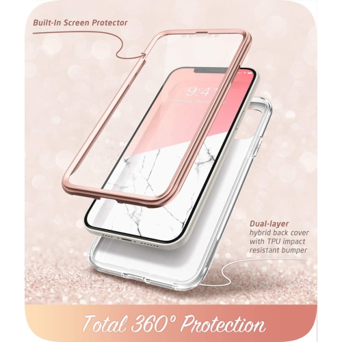 Étui Cosmo pour iPhone 12, iPhone 12 Pro 6,1&nbsp;po, étui protecteur mince et élégant pour tout le corps