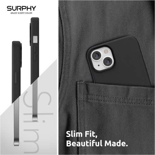 Leather Case Compatible with iPhone 14 Case 6.1 inch, Premium PU Leather Phone Case Cover (with Metallic Buttons