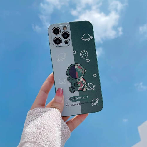 for iPhone 13 Pro Cute Case, Cartoon Cool Astronaut Space Planet Moon Design Stylish Bumper TPU Rubber
