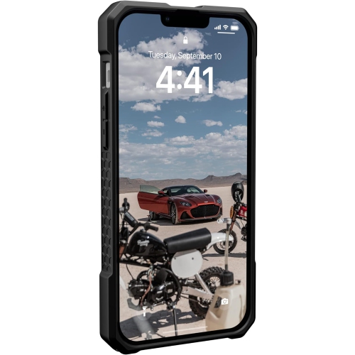 UAG conçu pour iPhone 14 plus Étui Argent 6,7 po Monarch Pro aimant intégré compatible avec le chargement MagSafe robuste