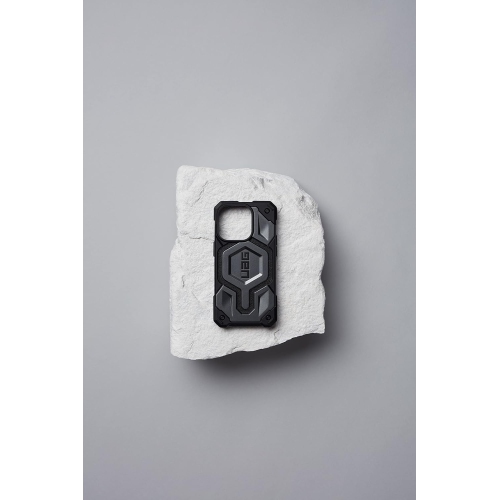 UAG conçu pour iPhone 14 plus Étui Argent 6,7 po Monarch Pro aimant intégré compatible avec le chargement MagSafe robuste