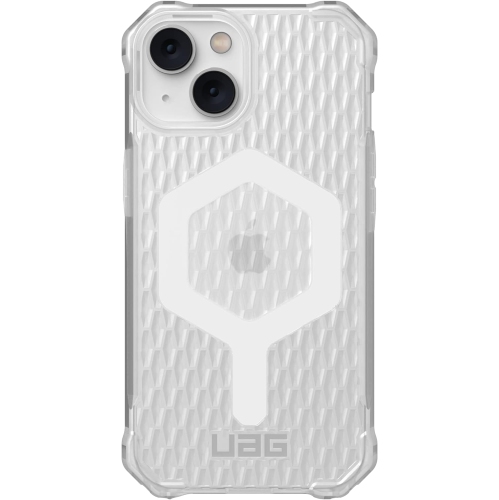 UAG Designed for iPhone 14 Case Clear Frosted Ice 6.1" Essential Armor Built-in Magnet Compatible with MagSafe Charging