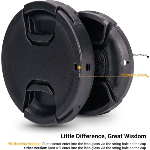 40.5mm Front Lens Cap Cover with Deluxe Cap Keeper for Sony ZV-1F ZV1F ZV-E10 ZVE10 A6700 A6400 A6300 A6100 A6000 A6500