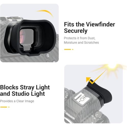 EOS R6 Mark II R6 R5 R5C Eyecup Eyepiece，Soft Silicon Extended Camera Eye Cup Viewfinder Special Designed for Canon EOS