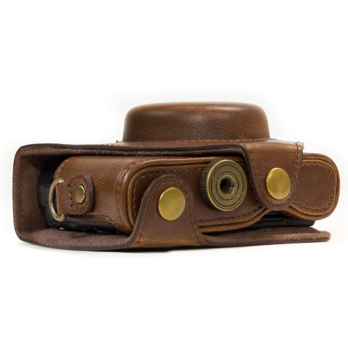 Ever Ready Leather Camera Case Compatible with Sony Cyber-Shot DSC-HX95, DSC-HX99, DSC-HX80, DSC-HX90V