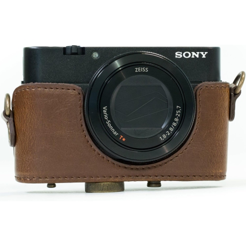 Ever Ready Leather Camera Case Compatible with Sony Cyber-Shot DSC-HX95, DSC-HX99, DSC-HX80, DSC-HX90V