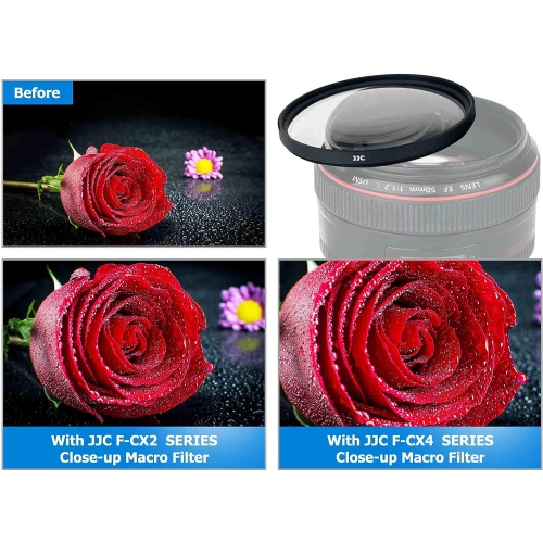 55mm Macro Close-Up Filter Set Macro Filter Accessory with Lens Filter Pouch for Sony A6600 A6500 A6400