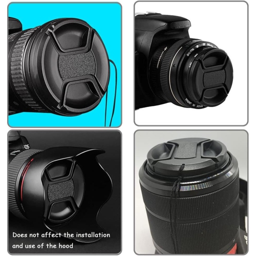 40.5mm Snap-On Lens Cap for Sony 16-50mm f/3.5-5.6 lens for Sony Alpha a6600 a6500 a6400 a5000[2 Packs], Fire-Rock Lens