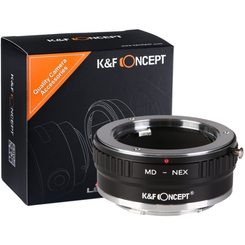 GENERIC  Md to Sony E Lens Mount Adapter, Copper Manual Adapter for Minolta Md Mc Lens Compatible With Sony E Nex