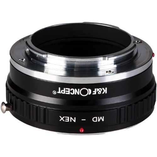 MD to Sony E Lens Mount Adapter, Copper Manual Adapter for Minolta MD MC Lens Compatible with Sony E NEX