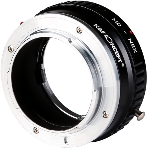 MD to Sony E Lens Mount Adapter, Copper Manual Adapter for Minolta MD MC Lens Compatible with Sony E NEX