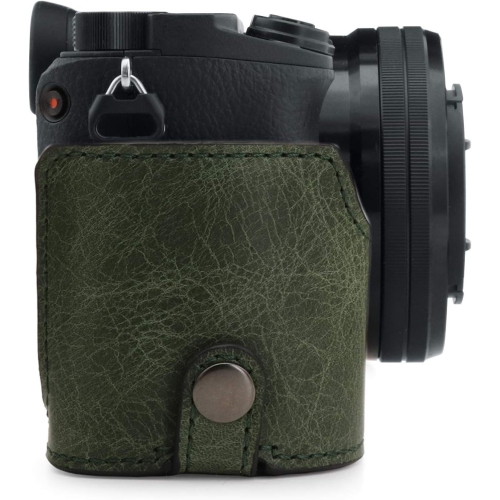 Ever Ready Genuine Leather Camera Half Case Compatible with Sony Alpha A6100, A6400