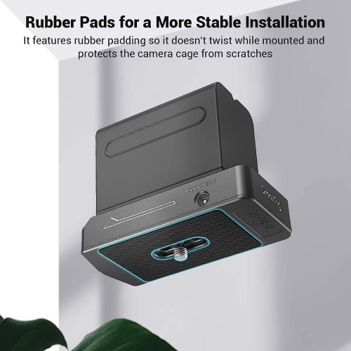 NP-F plaque d'adaptateur de batterie Lite pour batterie NP-F de Sony, avec port de sortie 12 V/7,4 V, voyant DEL de batterie faible, ABS