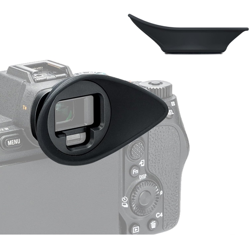 Soft Silicone A7 IV Eyecup Eyepiece, 360 Rotating Extension Oval Design, Camera Viewfinder Eyecup for Sony A7 IV A7M4,