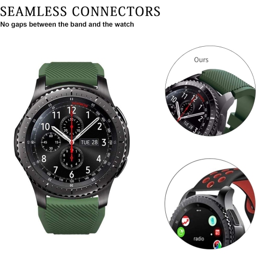 Smart Watch Band Compatible with Samsung Gear S3 Frontier/ Classic/Galaxy Watch 46MM ,12 Pack 22mm Soft
