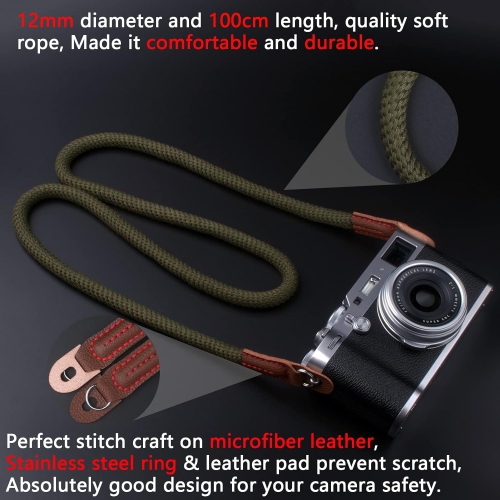 Soft Camera Neck Strap,Shoulder Strap Compatible with Sony A6600 A6400 A6000 A6300 A6500 A5100 RXIR II RX10 X100F