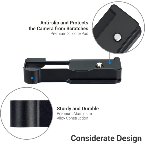 ZV-1 II ZV-1M2 ZV-1F ZV1F Camera Metal Grip Extension Bracket with LED Light or Mic Cold Shoe Mount, Must-Have