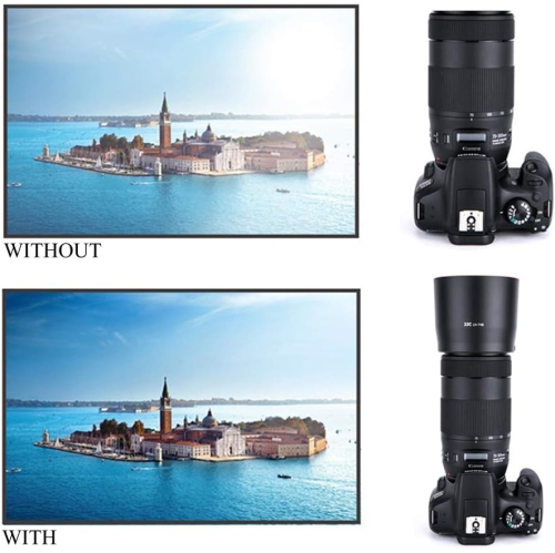 Camera Lens Hood Lens Shade for Canon EF 70-300mm f/4-5.6 is II USM Lens Replaces Canon ET-74B Lens Hood no