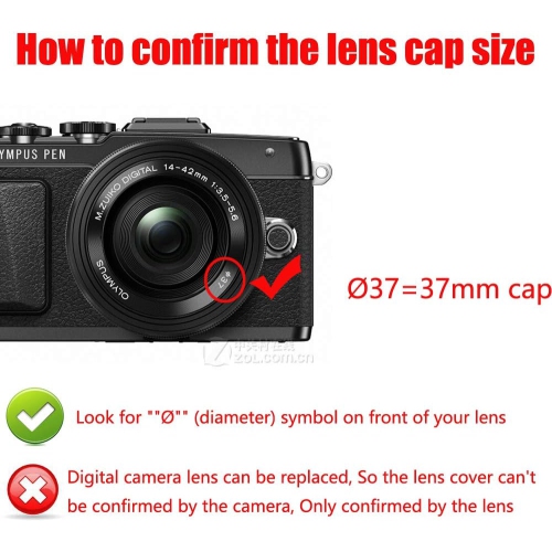 37&nbsp;mm – protège-objectif compatible avec le stylo E-M10 Mark III E-PL7 d’Olympus objectif 14-42&nbsp;mm, objectif 45&nbsp;mm f/1,8