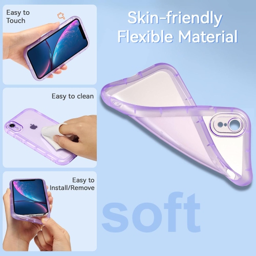 Case for iPhone XR,Clear Mobile Phone Case Soft TPU Silicone Case Non-Yellowing Crystal Case Scratch-Resistant