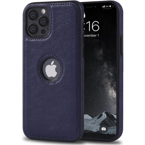 GENERIC  Iphone 12 Pro Max Leather Case, Elegant Vintage Design Ultra Thin Slim Shockproof Anti-Scratch Phone Case