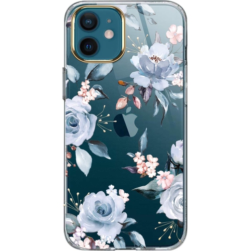 GENERIC  Iphone 12 Case, Iphone 12 Pro Case With Flowers, for Girly Women, Shockproof Floral Pattern Hard Back Cover
