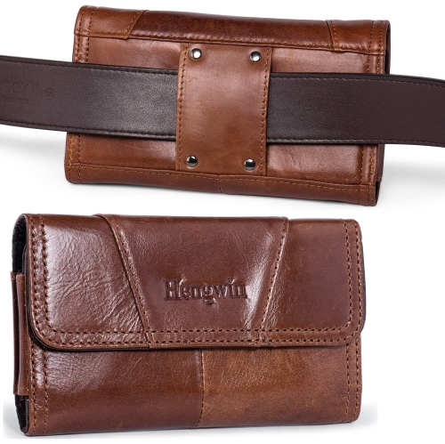 Phone Pouch Compatible with iPhone 14 Plus 12 Pro Max 7 Plus 8 Plus Holster Magnetic Wallet Case Leather Cell