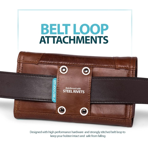 Phone Pouch Compatible with iPhone 14 Plus 12 Pro Max 7 Plus 8 Plus Holster Magnetic Wallet Case Leather Cell