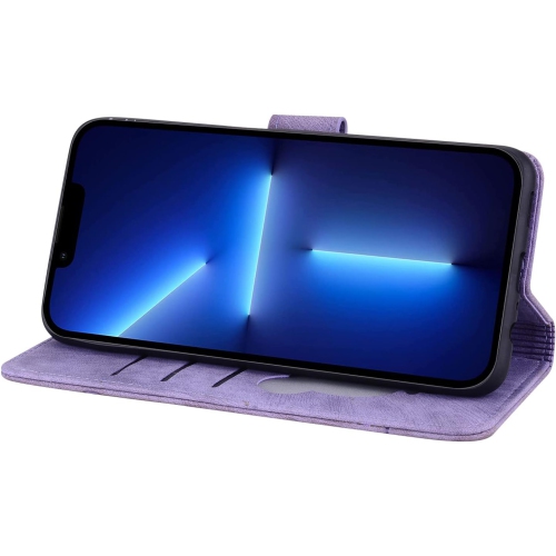 Étui à rabat pour iPhone 13, étui à fermeture magnétique en cuir de polyuréthane de qualité supérieure avec support à rabat