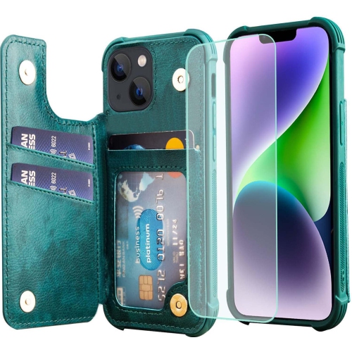 GENERIC  Iphone 14 Wallet Case for Women And Men, Leather Flip Folio Phone Cover Fits Magnetic Car Mount With Credit