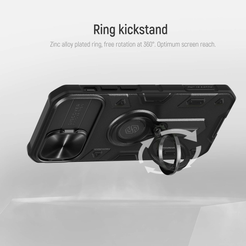 Compatible avec les étuis pour iPhone 12 Pro/12, CamShield Armor avec Slide Cover, PC et TPU résistant aux chocs