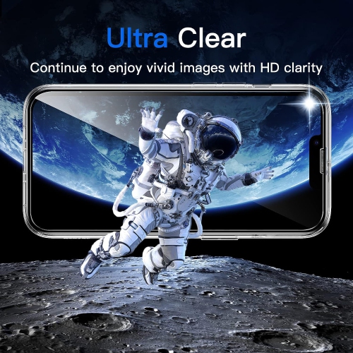 3 in 1 Case for iPhone 13 6.1-Inch, with 2-Pack Screen Protector and Camera Lens Protector, Non-Yellowing