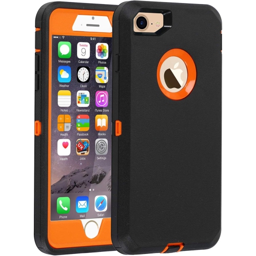 GENERIC  Case for Iphone 7/8, [Heavy Duty] 3 In 1 Built-In Screen Protector Cover Dust-Proof Shockproof Dropproof