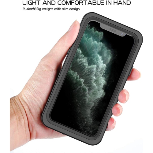 iPhone 11 Pro Waterproof 5.8 Inch Case with Built-in Screen Protector Shockproof Snowproof Dustproof Cases, IP68