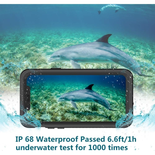 iPhone 11 Pro Waterproof 5.8 Inch Case with Built-in Screen Protector Shockproof Snowproof Dustproof Cases, IP68
