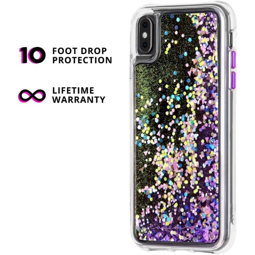 - iPhone Xs Case - Glow Waterfall - iPhone 5.8 - Purple Glow