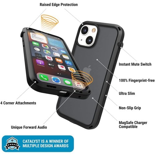 iPhone 13 Mini Case Influence Series Slim Case, Finger-Print Safe Cases, Drop Proof Phone, with Lanyard