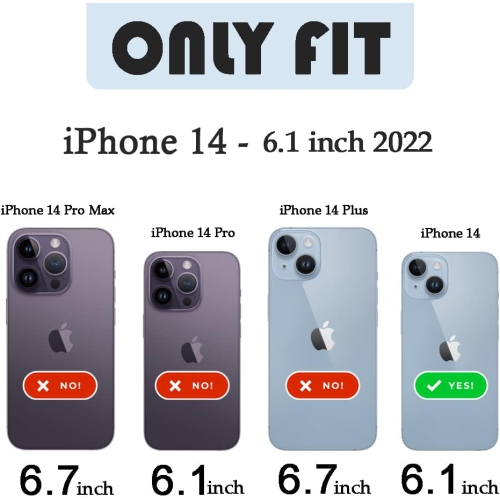 iPhone 14 Case Clear with Design, Cute Flower Floral Design for Women Girls Hard Back and Soft Bumper Shockproof