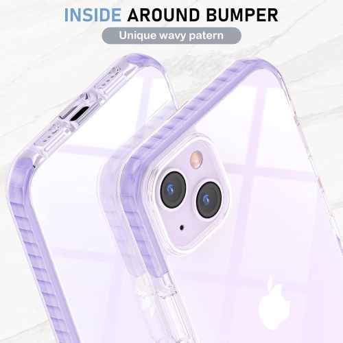 Compatible with iPhone 14 Plus Case Clear Thin Slim Crystal Transparent Cover Shockproof Bumper Case
