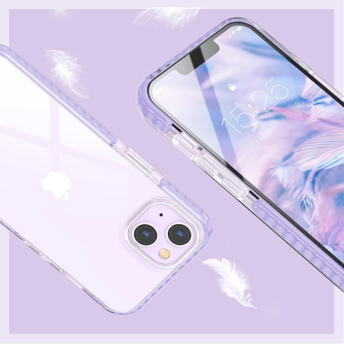 Compatible with iPhone 14 Plus Case Clear Thin Slim Crystal Transparent Cover Shockproof Bumper Case