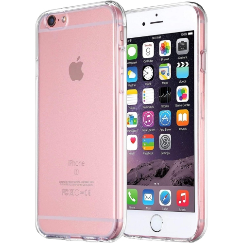 GENERIC  [Clear] Case for Iphone 6 / 6S, Soft Slim Fit Shockproof Tpu Lightweight Thin Transparent Cover