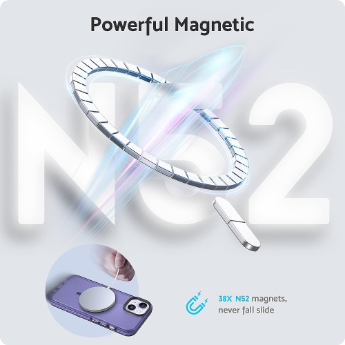 Magnetic Designed for iPhone 14/13 Case, Compatible with Magsafe, Military Grade Drop Protective