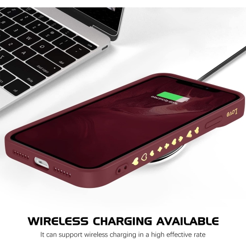 iPhone 11 Case, iPhone 11 Phone Case Cute Plated Love Heart Cover for Women Girls Slim Thin Lightweight