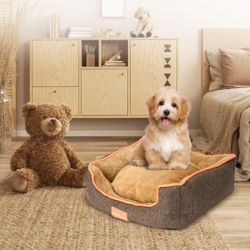 Ultra Soft Velvet Dog Beds For Small Dogs, Washable and Reversible Cushion Pet Beds for Dogs Cozy Sleeping Mat