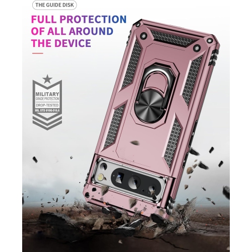 XCRS – Étui protecteur Armor double couche, anneau magnétique intégré avec béquille pour Pixel 8 Pro de Google 2023