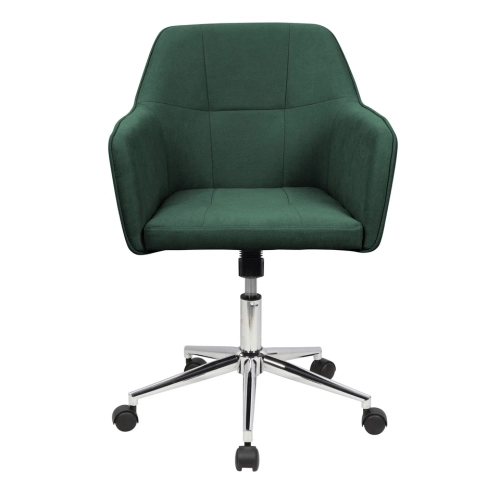 LUXWIN Green Fabric Upholstered Button Tufted Office Chair