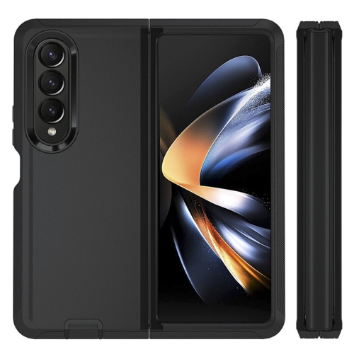 【CSmart】 Triple 3 Layers Shockproof Heavy Duty Defender Hard Case for Samsung Galaxy Z Fold 5, Black