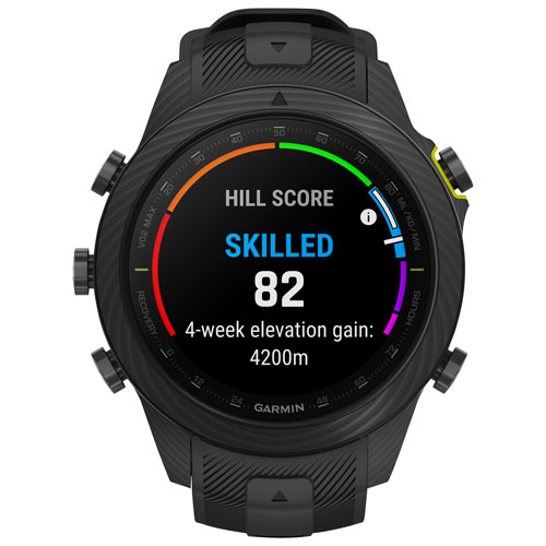 Garmin MARQ Athlete Carbon Edition 48mm Bluetooth Running Smartwatch - Black